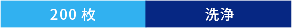 200枚 洗浄