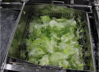 実機で洗浄テストの写真