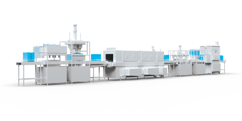 Automatic Washing and Dehydration Line